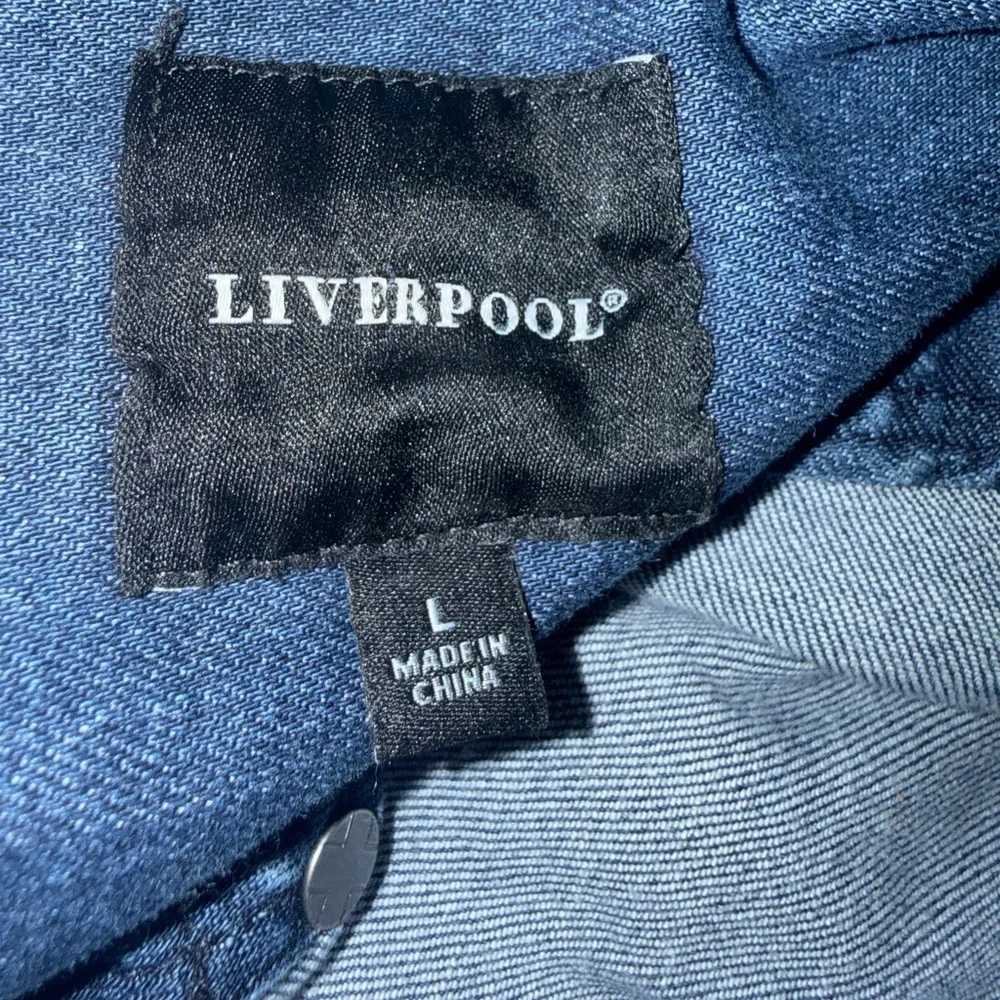 Liverpool Blue Denim Jacket with Lace Trim - Picture 6 of 12
